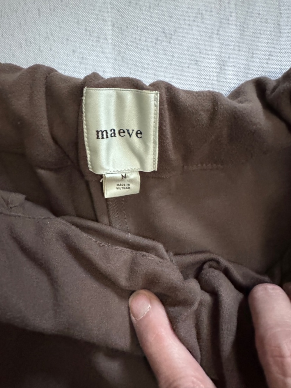 Anthro Maeve Brown Wide-Leg Pull-On Lounge Pants / Sweatpants Size Medium - Picture 3 of 5